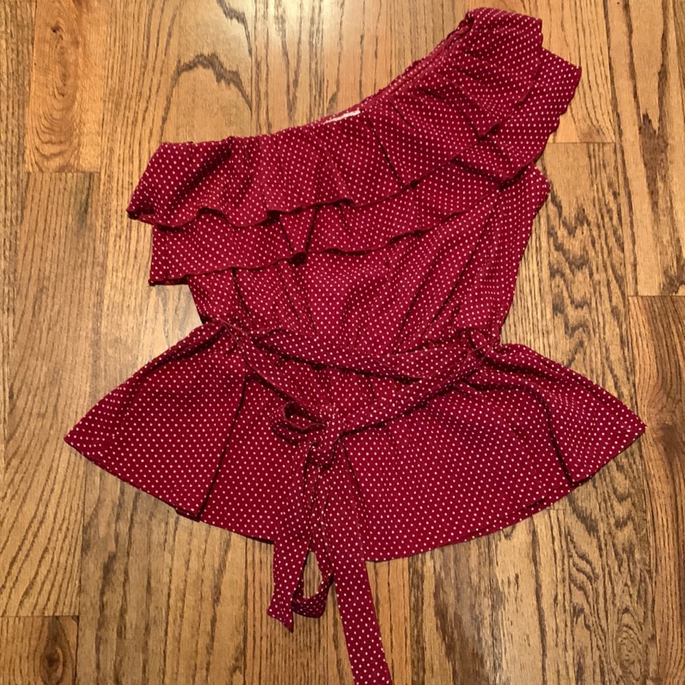 Maeve one shoulder belted top